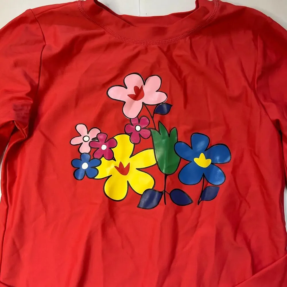 Hanna Andersson Floral Swim Rashguard 150